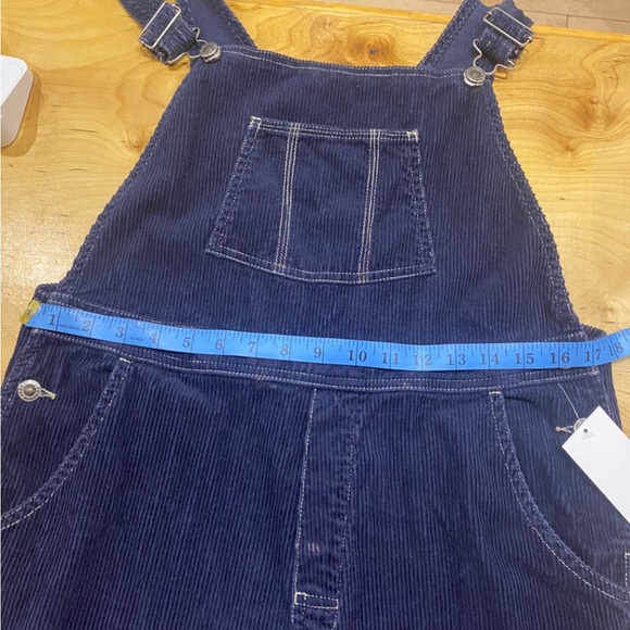 LL Bean Navy Corduroy Overalls - Picture 4 of 4